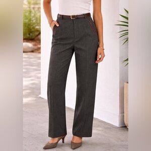 Harve Benard Vintage Wool Evening Trousers with Gem Embellishments Size 4